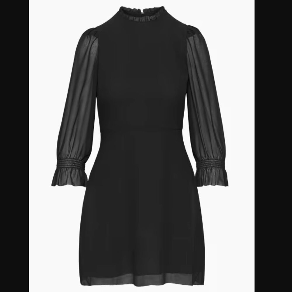 Aritzia Wilfred Swept Dress - Black (4)
